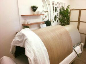 séance d'infratérapie à l'institut endermospa